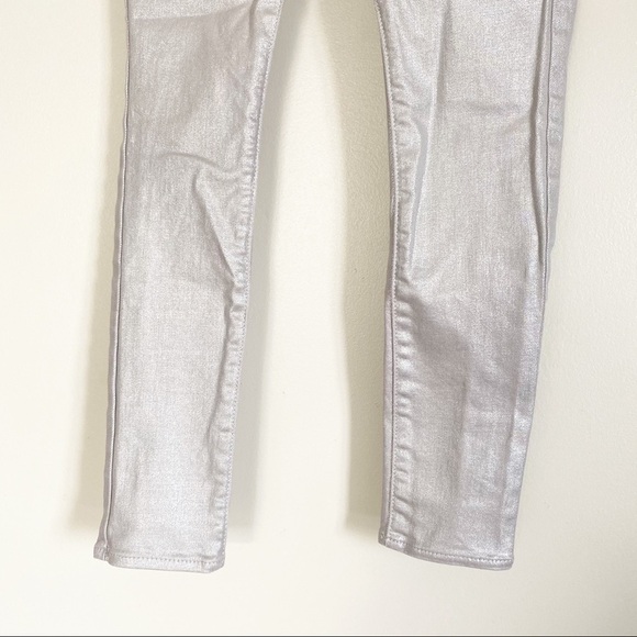 Gap Denim Silver Foil Stretch High Rise Jegging 8 - Picture 3 of 6